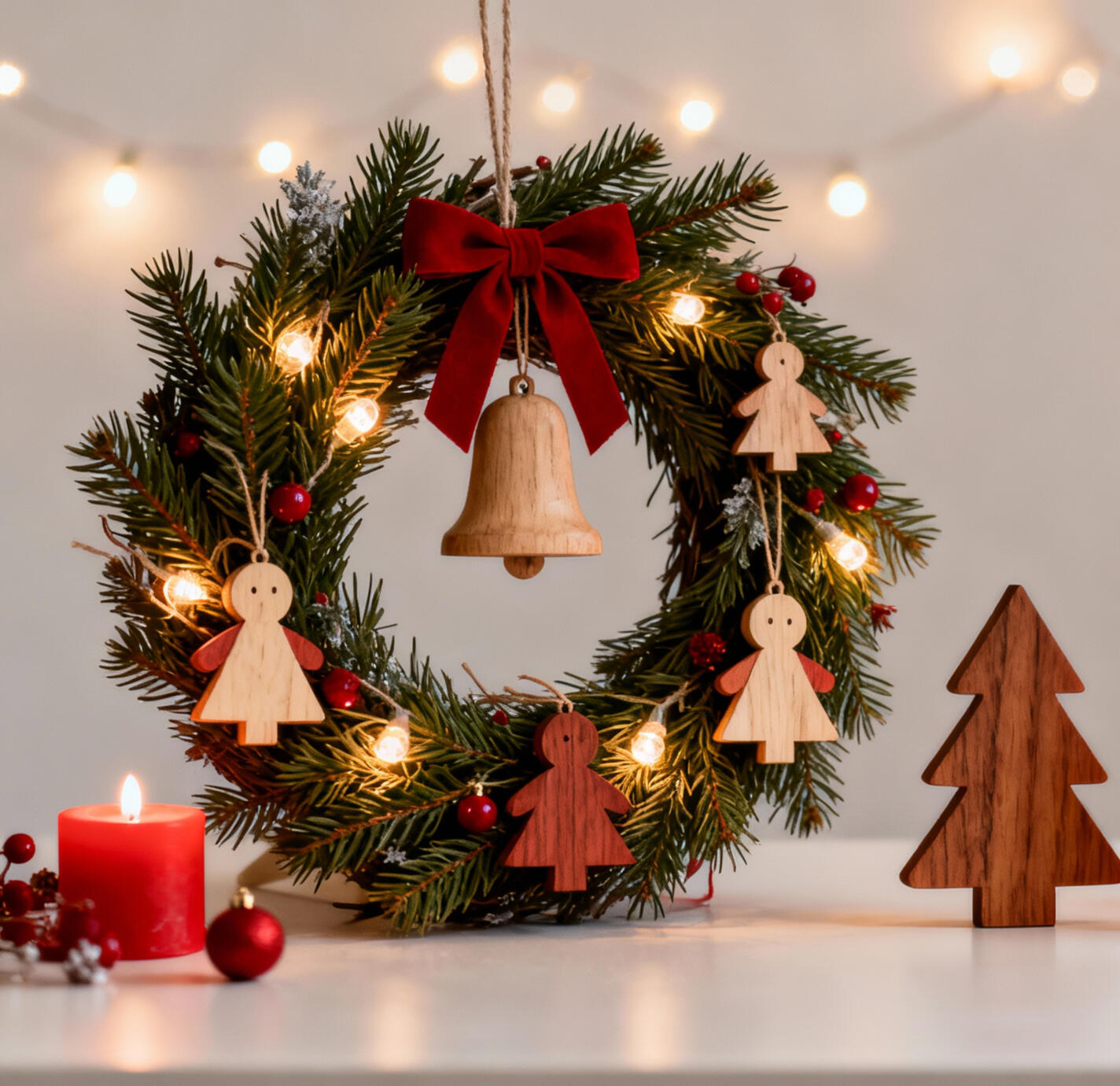 Wianek Czerwona Bombka